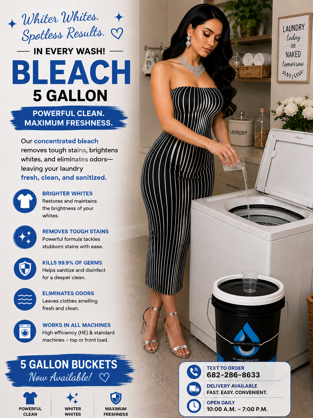 🐼5 Gallon Bucket of Bleach🤍